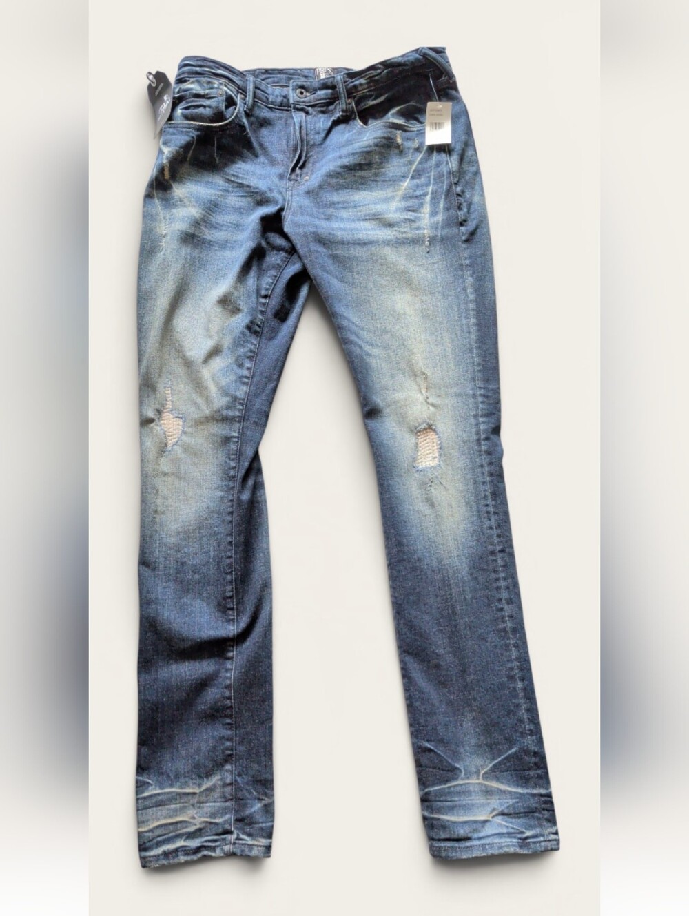 PRPS Goods & Co Le Sabre Slim Straight Fit Japanese Mens Jeans Blue Denim 34x34